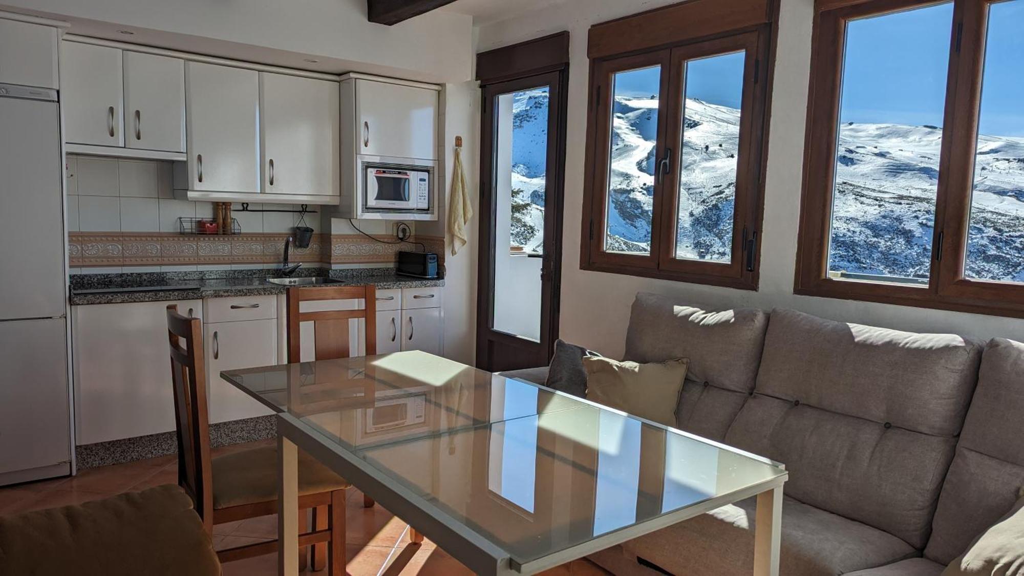 Apartamento Nievesol Con 2 Parking Y Wifi Apartment Sierra Nevada Luaran gambar